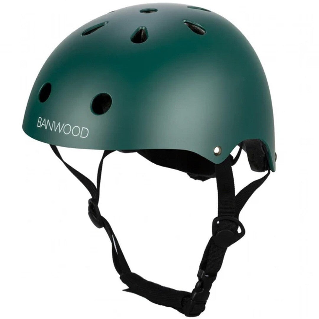 banwood kinderhelm - matgroen | BW-HELMET-DARKGREEN | 0