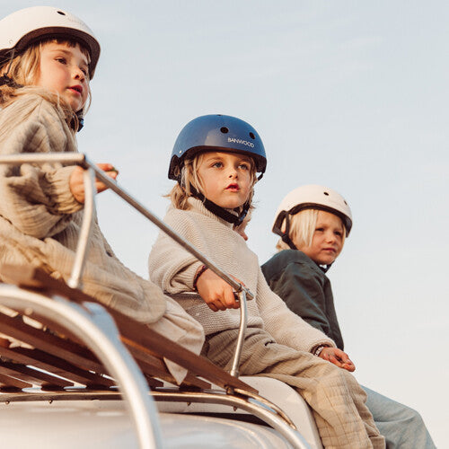 banwood klassieke kinderhelm - cream    | BW-HELMET-CREAM-XS | 1