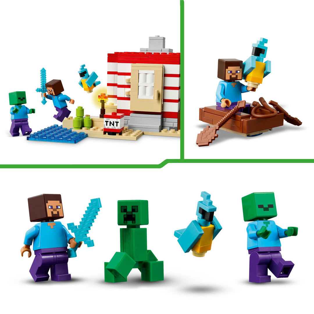 LEGO minecraft het tnt junglehuis videogameset