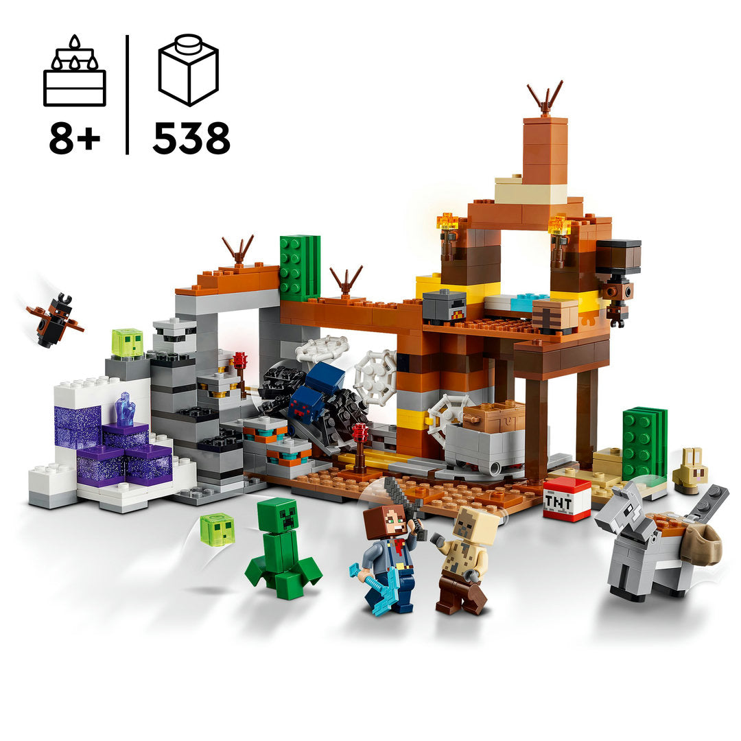 LEGO minecraft de woestenijmijnschacht