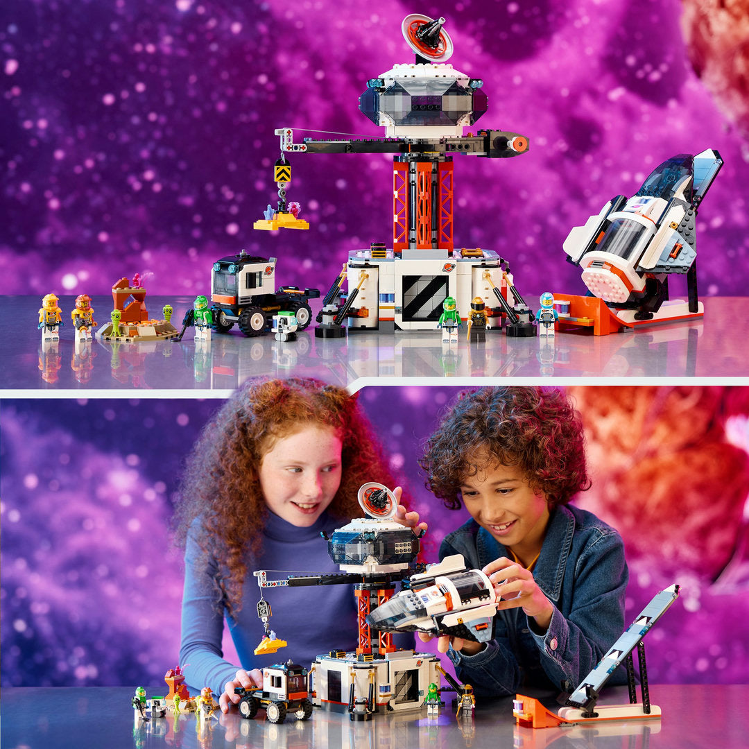 LEGO city ruimtebasis en raketlanceringsplatform set