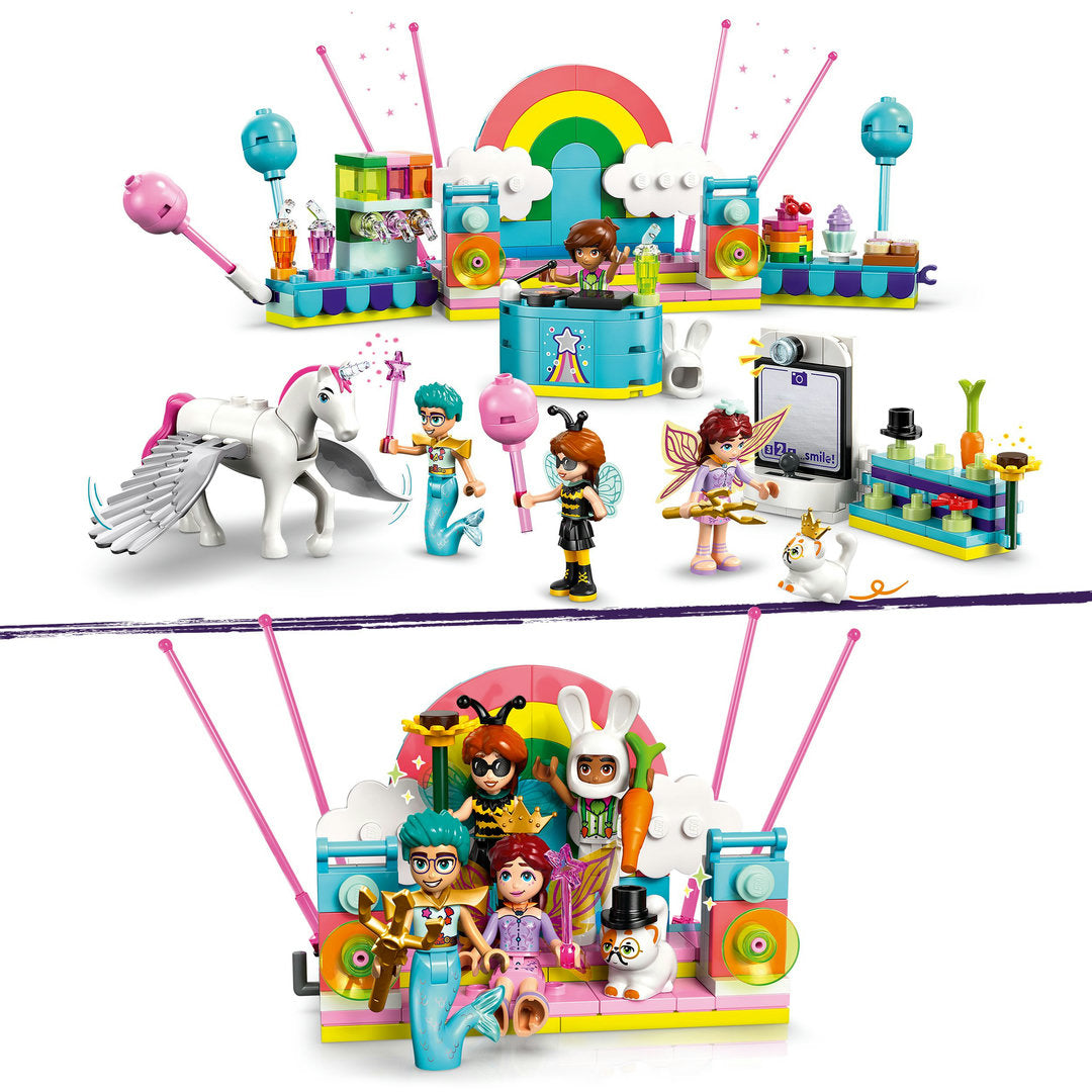 LEGO friends verkleedfeestje met eenhoorn en fee