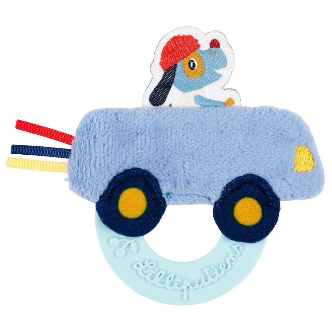 lilliputiens bijtring auto - jules de hond | LIPU83696