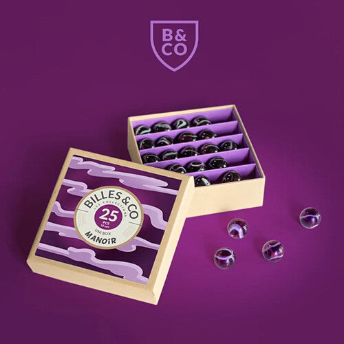 billes & co knikkers uni box - manoir - 25st | UNIBOX-16 | 1