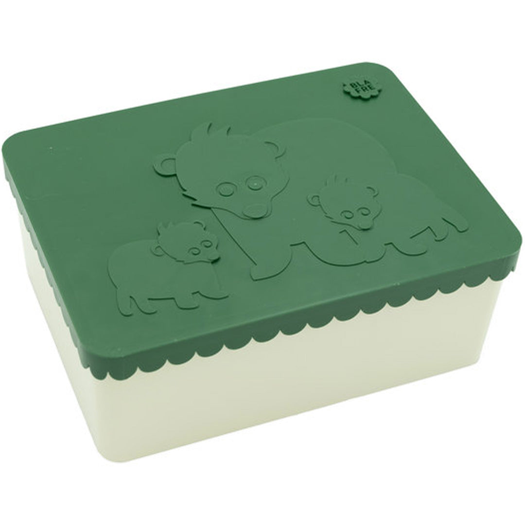 blafre lunchbox bear - donkergroen beige | BL7633 | 0