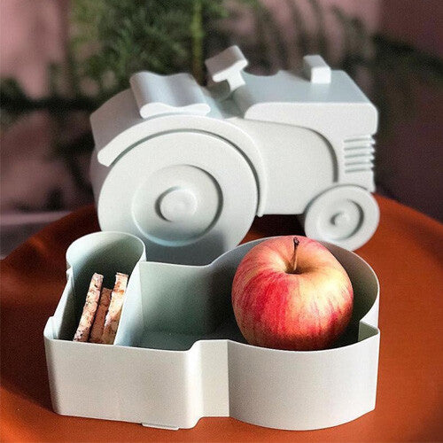 blafre lunchbox silhouet - tractor - donkergroen  | BL7588 | 1