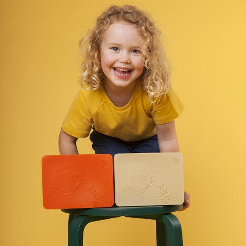 blafre lunchbox vis - oranje lichtroze  | BL7610 | 2