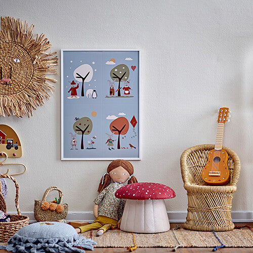 bloomingville poster met lijst -  de vier seizoenen - 72 cm | 82051482 | 1