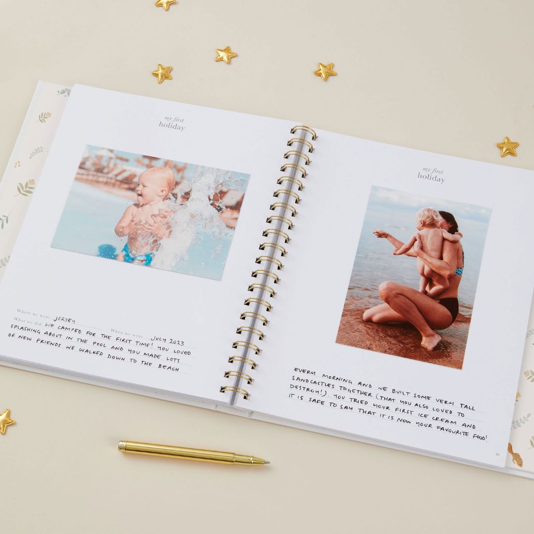 blush and gold invulboek my baby book - animals | 1207 | 2