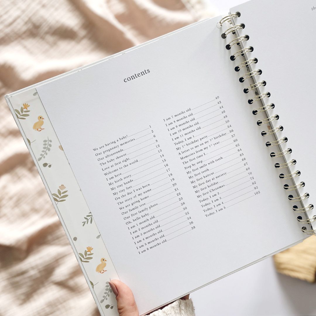 blush and gold invulboek my baby book - animals | 1207 | 5