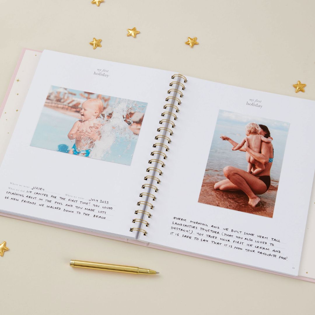 blush and gold invulboek my baby book - blush | 1211 | 2
