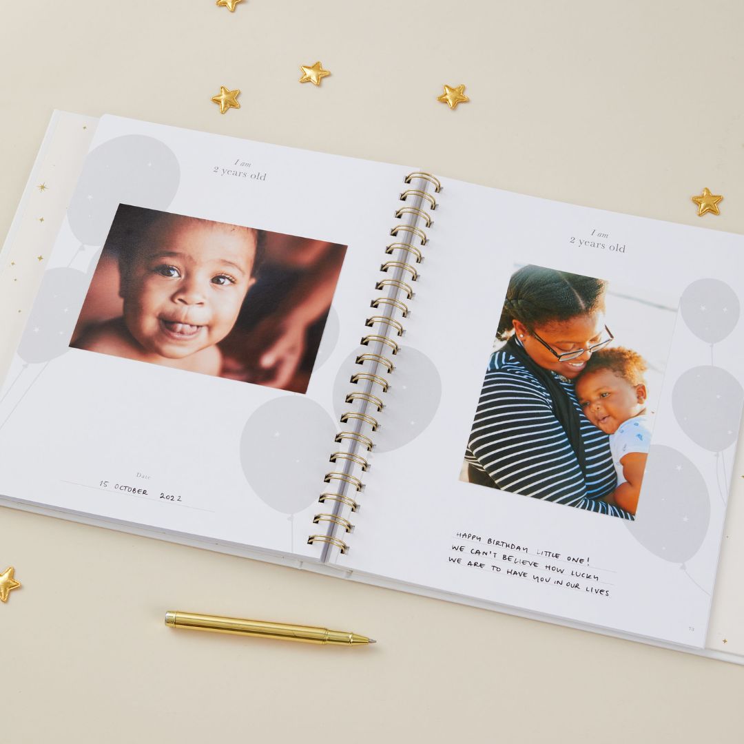 blush and gold invulboek my baby book - white | 1209 | 2