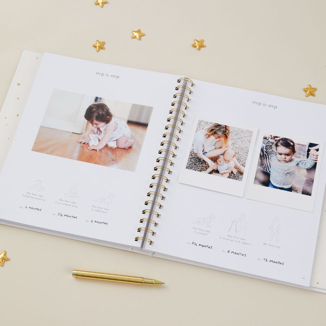 blush and gold invulboek my baby book - white | 1209 | 3