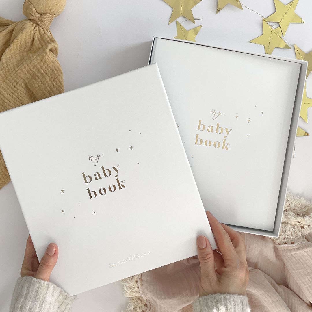 blush and gold invulboek my baby book - white | 1209 | 5