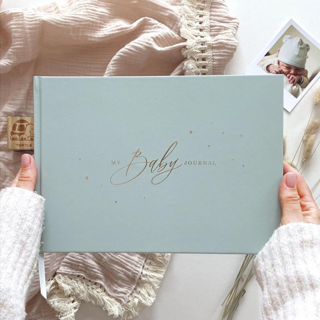 blush and gold invulboek my baby journal - aqua | 1014 | 7
