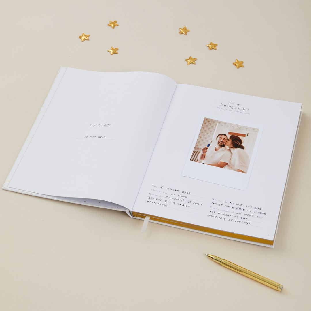 blush and gold invulboek my pregnancy journal - white | 1310 | 2