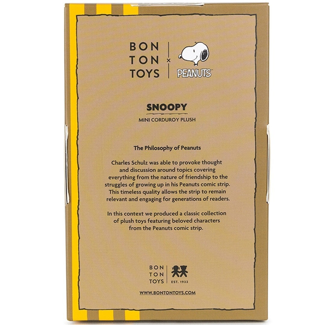 bon ton toys knuffelhond snoopy corduroy - 17 cm | 33.177.011 | 5