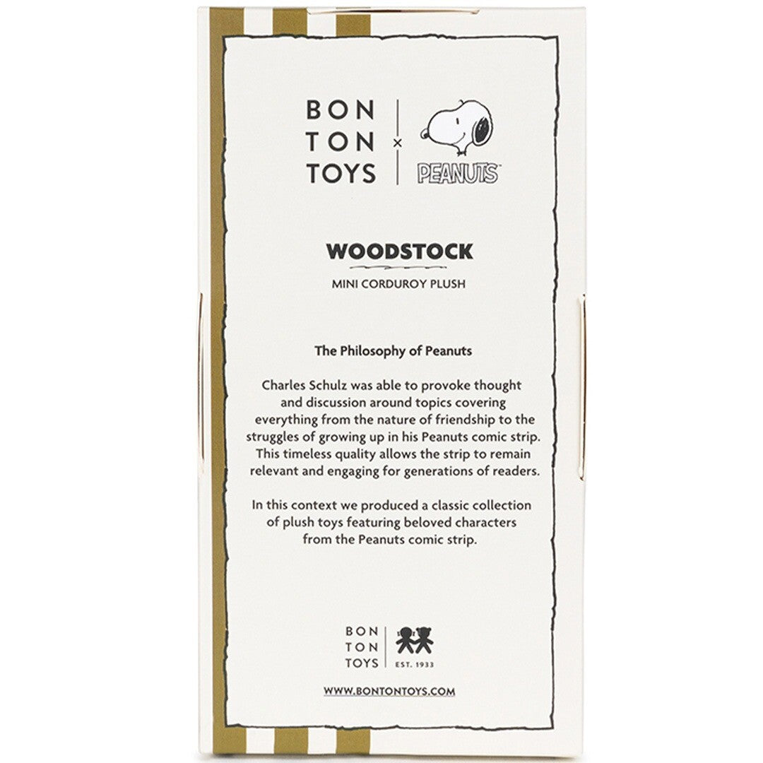 bon ton toys knuffelvogel woodstock corduroy - 15 cm | 33.170.003 | 5