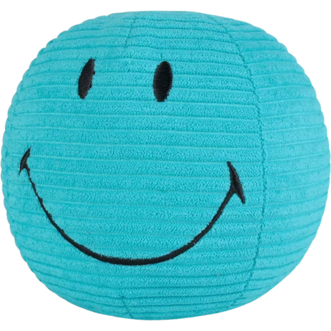 bon ton toys knuffelbal smiley eco corduroy - blauwgroen - Ø13 cm | 35.013.309 |  3