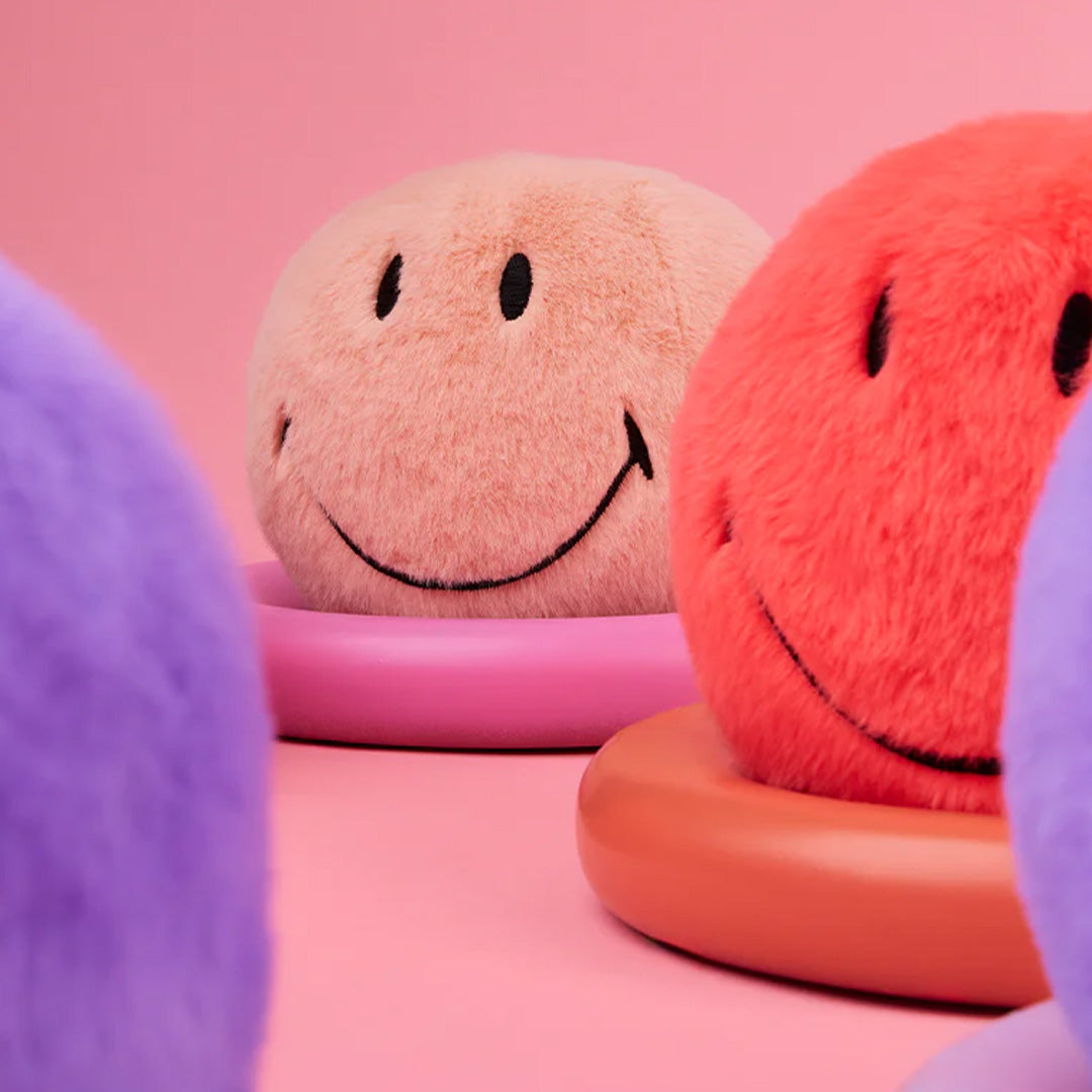 bon ton toys knuffelbal smiley eco fuzzy 