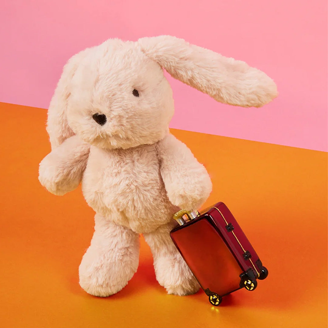 bon ton toys knuffelkonijn bubbles bunny eco - beige - 23 cm | 10.001.511 | 2