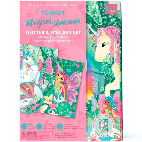 box candiy knutselset folie en glitter - totally magical unicorns | 9939021 | 0