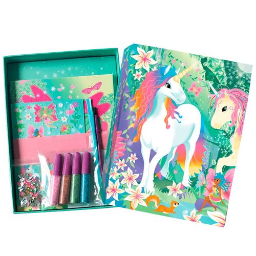 box candiy knutselset folie en glitter - totally magical unicorns | 9939021 | 3