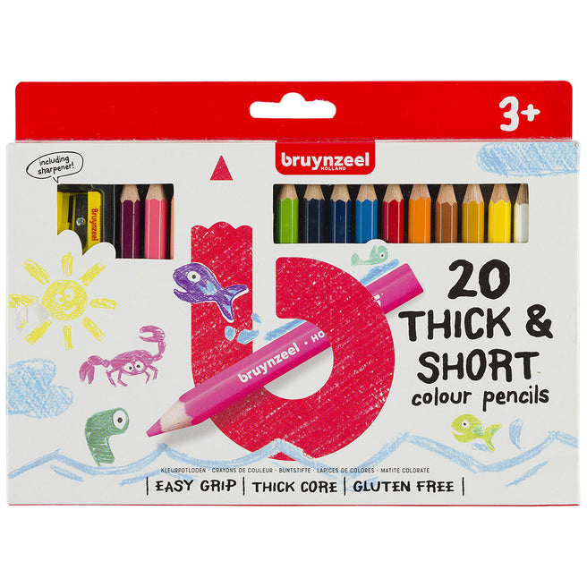 bruynzeel kids dikke kleurpotloden - 20st | 60112020 | 1
