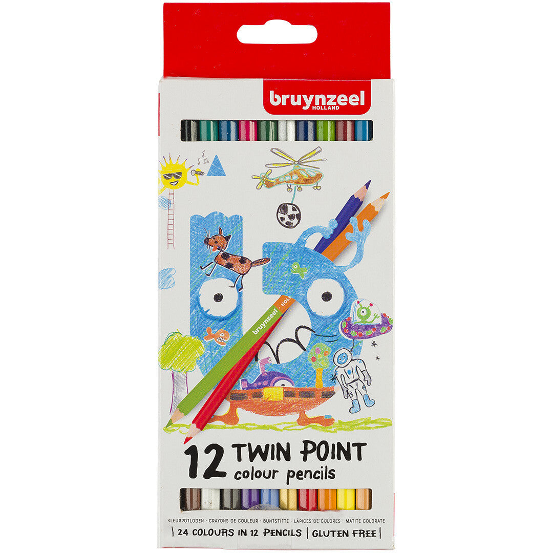 bruynzeel kids dubbele kleurpotloden - 12st | 60112001 | 1