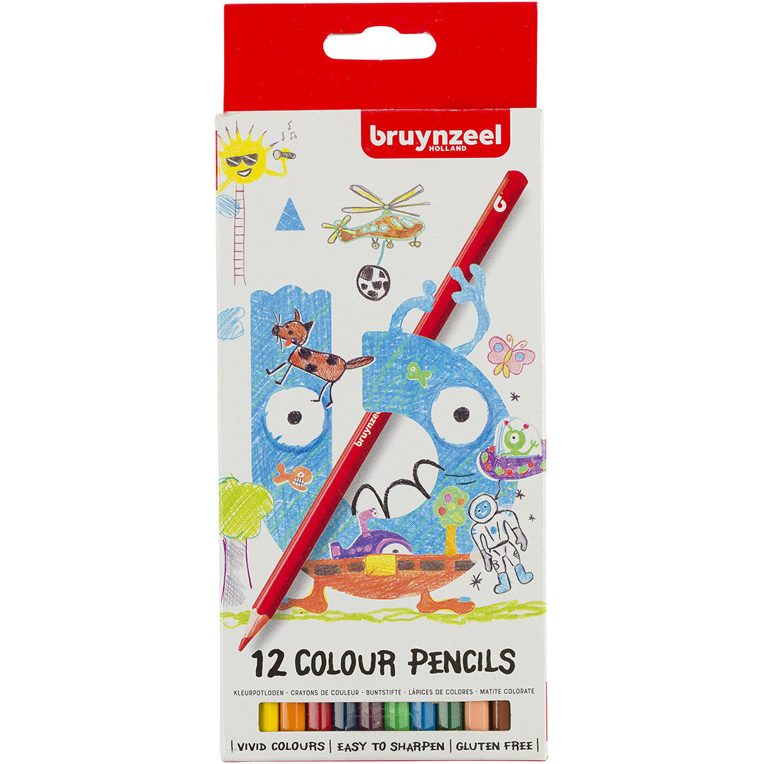 bruynzeel kids kleurpotloden - 12st | 60112002 | 1