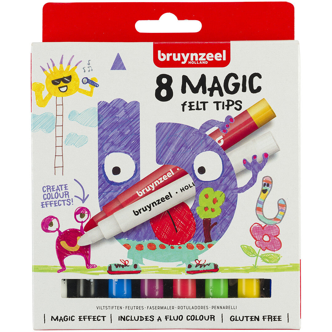 bruynzeel kids magische viltstiften - 8st | 60126008 | 1