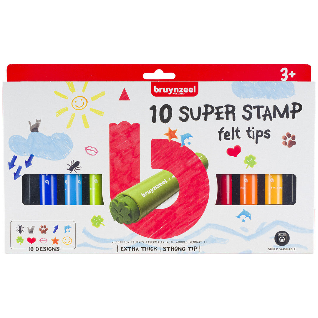 bruynzeel kids stempelstiften - 10st | 60129010 | 1
