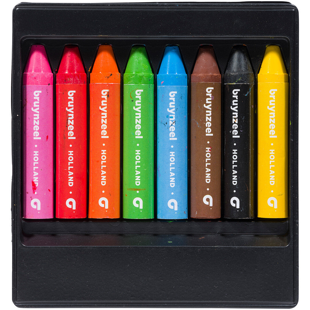 bruynzeel kids waskrijt - 8st | 60131008 | 1