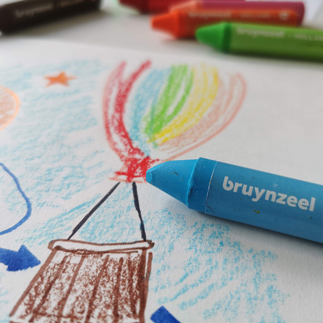 bruynzeel kids waskrijt - 8st | 60131008 | 4