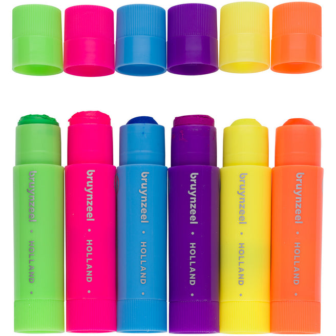 bruynzeel verfstiften neon - 6st | 60159106 | 0