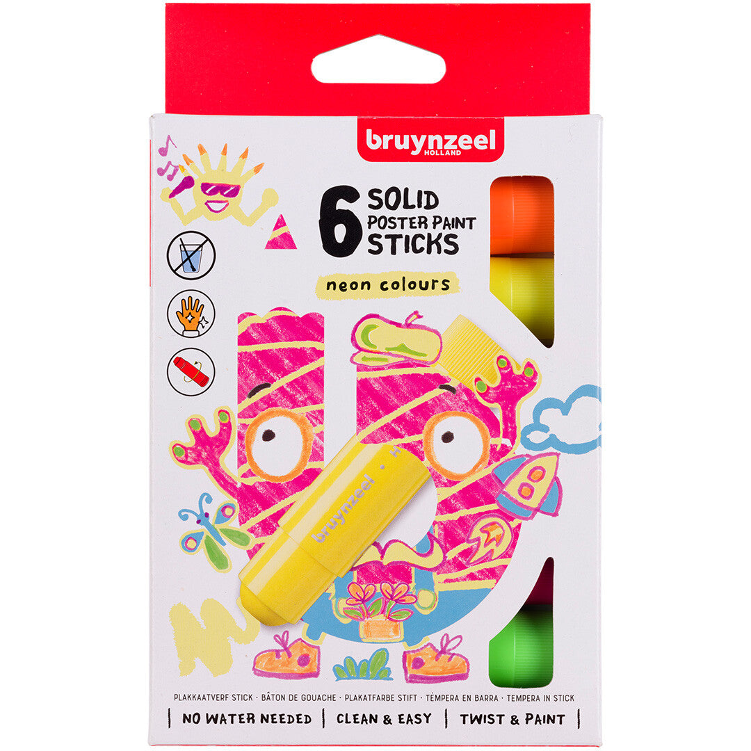 bruynzeel verfstiften neon - 6st | 60159106 | 1