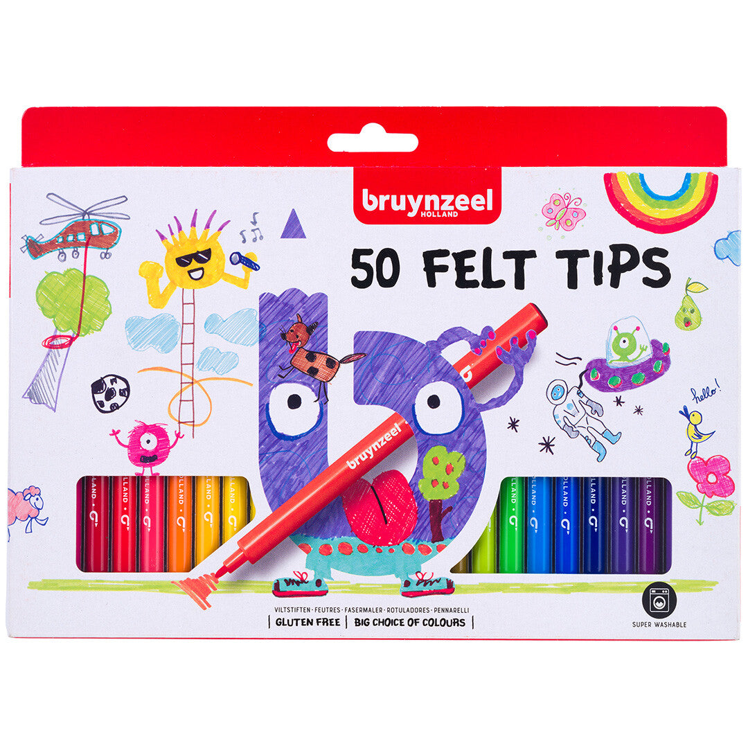 bruynzeel viltstiften - 50st | 60121250 | 1