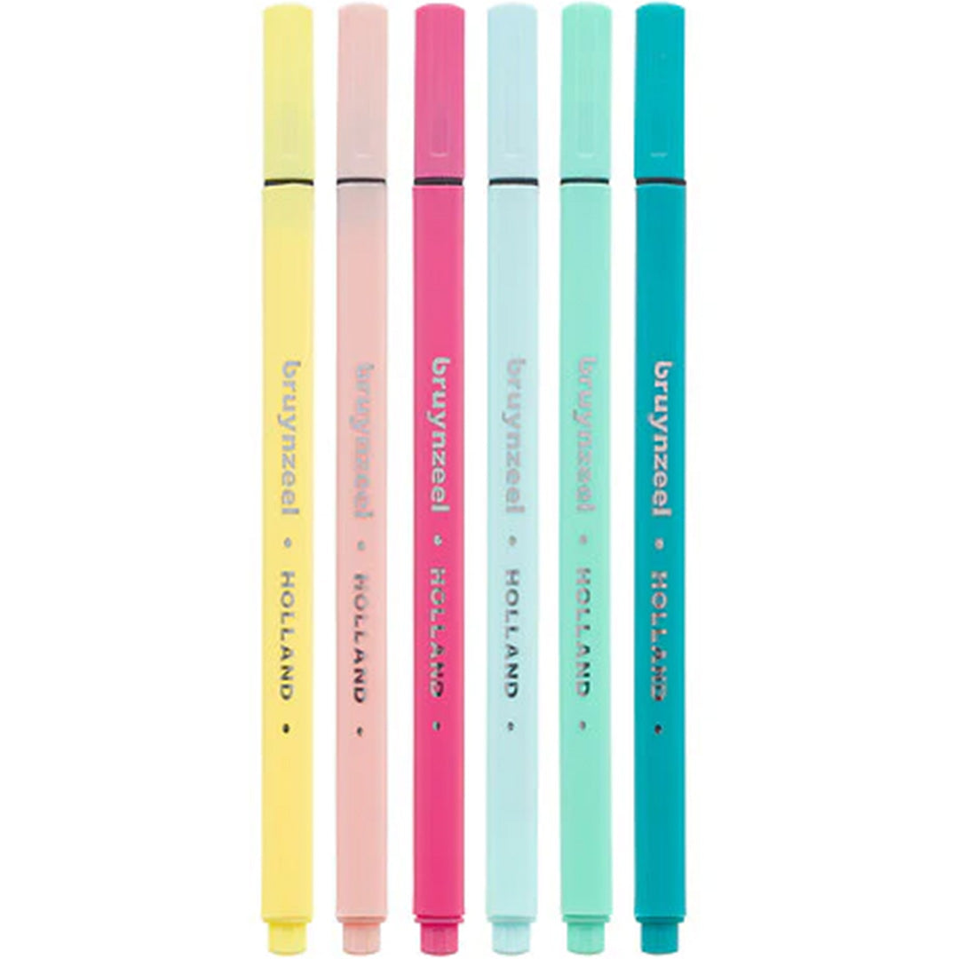 bruynzeel fineliners - light - 6st | 60241306 | 1