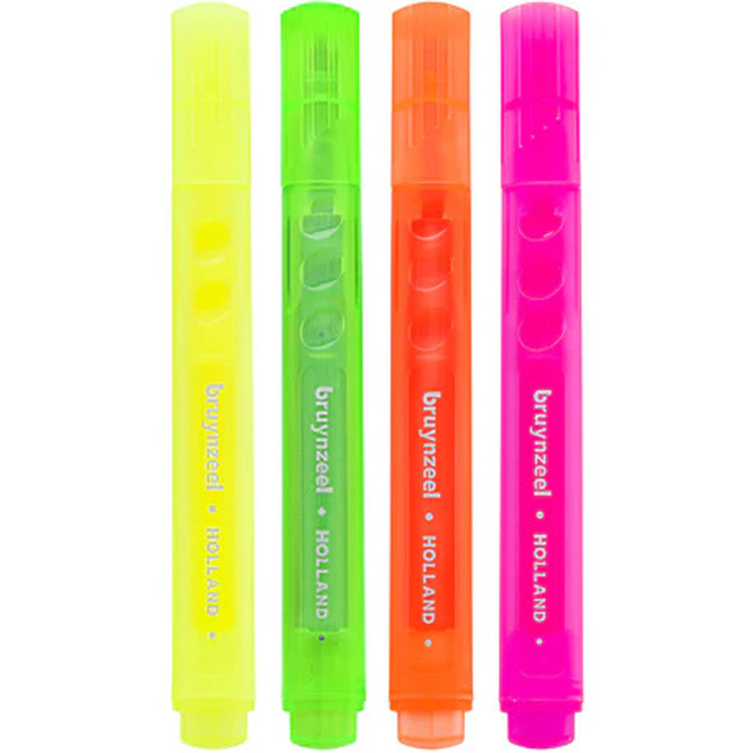 bruynzeel highlighters - neon - 4st | 60283004 | 1