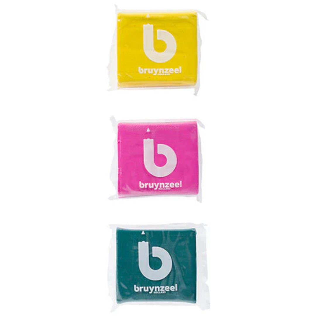bruynzeel kneedgum - multicolour - 3st | 60281003 | 1
