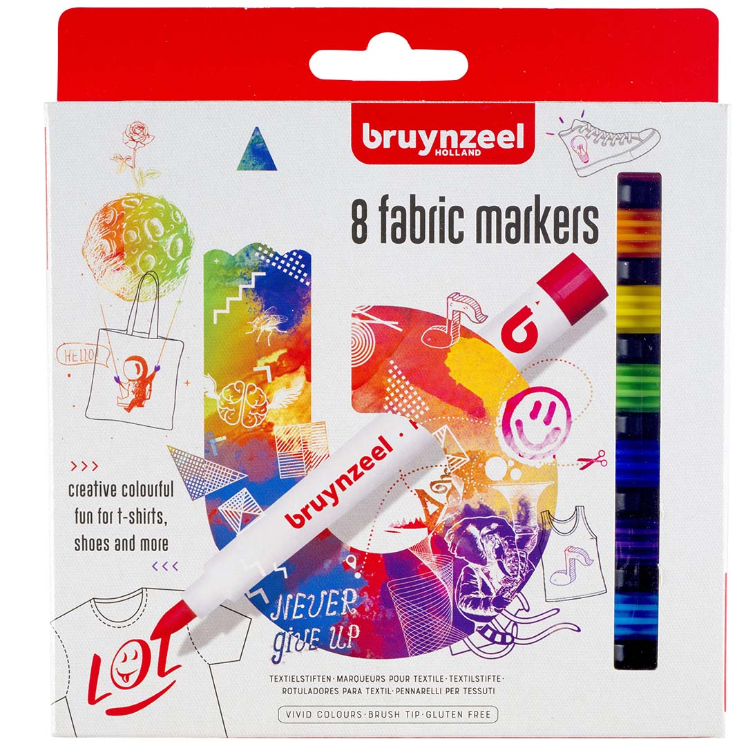 bruynzeel textielstiften - 8st | 60227008 | 0