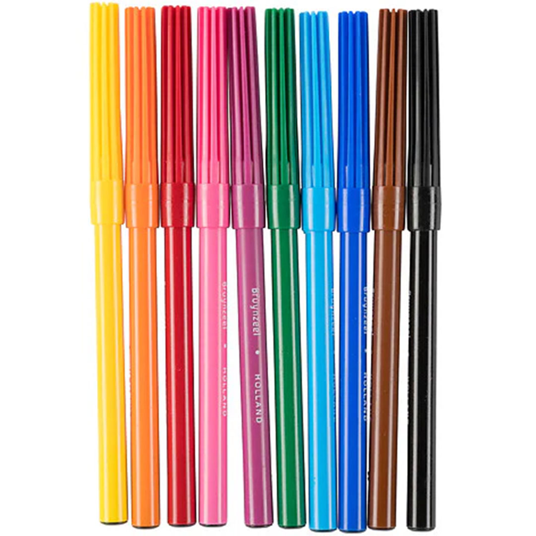 bruynzeel viltstiften - multicolour - 10st | 60521010 | 1