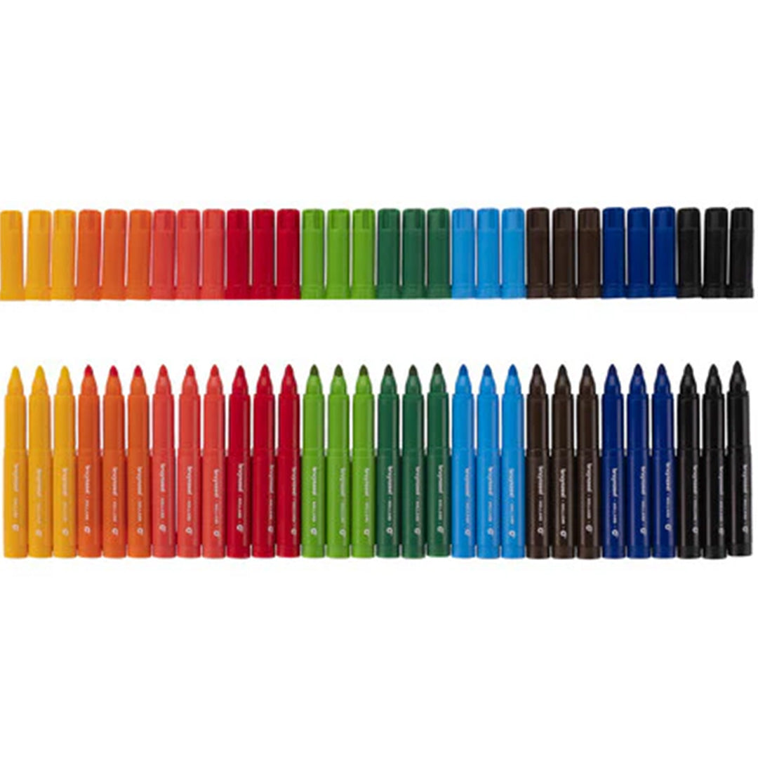 bruynzeel viltstiften met blik big point - multicolour - 30st | 60522030 | 1
