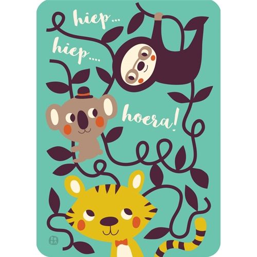 by bora verjaardagskaart - jungle | PCPA01 | 0