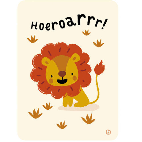 by bora verjaardagskaart jungle - hoeraorrr | PCJU01 | 0