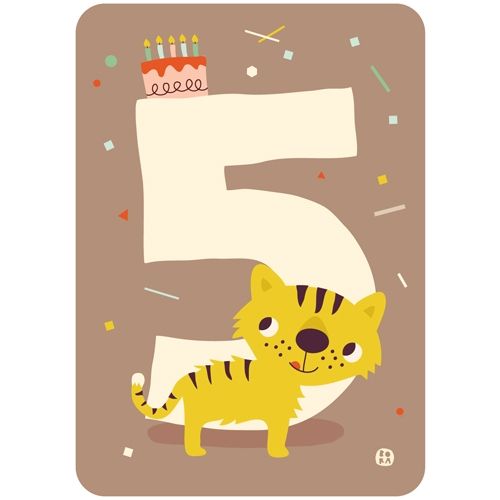 by bora verjaardagskaart - tijger | PCNU05 | 0