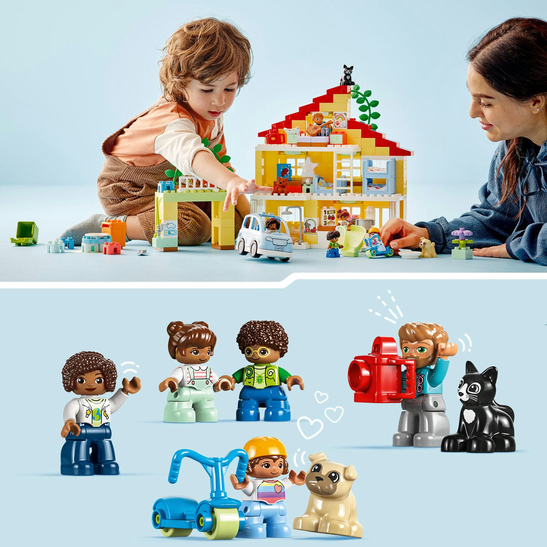 LEGO DUPLO stad 3-in-1 familiehuis (218 onderdelen)