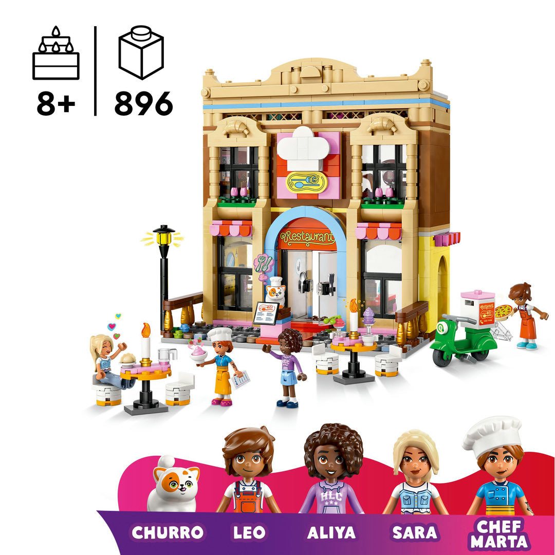LEGO friends restaurant en kookschool