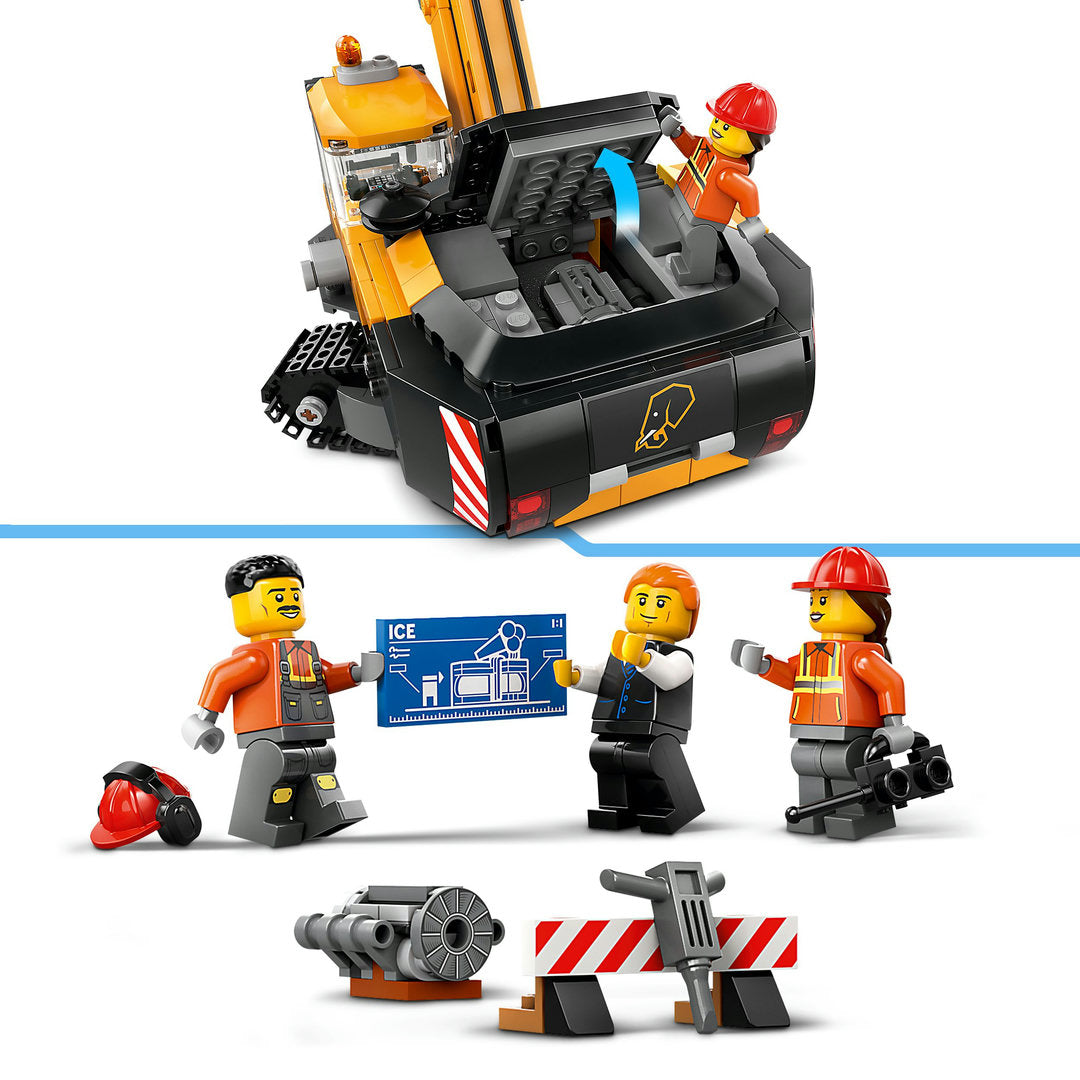 LEGO city gele graafmachine set