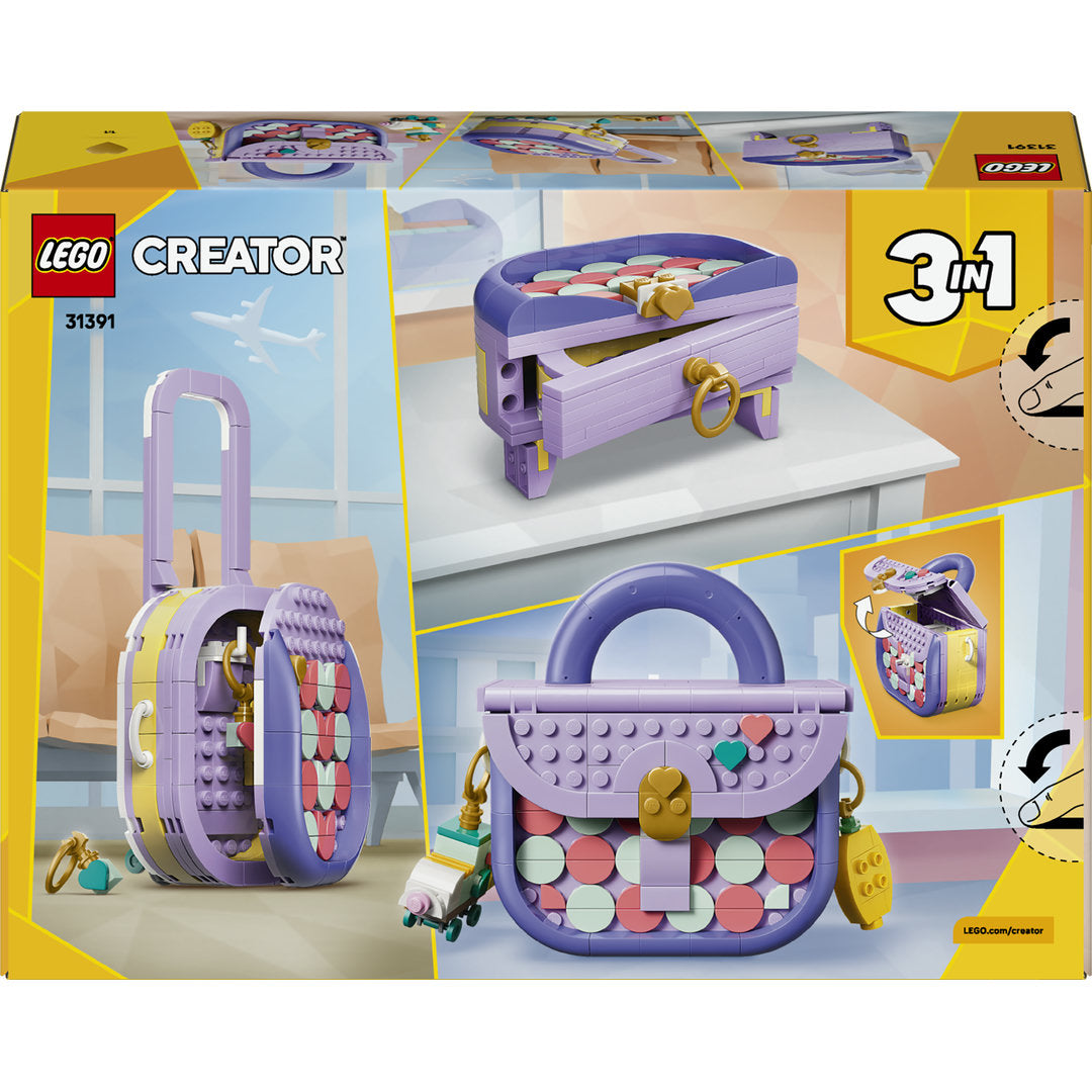 lego creator 3in1 stijlvolle tas met opbergruimte | 31391 | 5